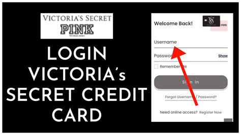 victoria secret credit card account login
